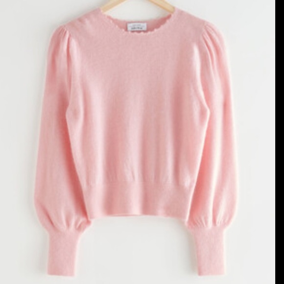 & Other Stories Sweaters - & Other Stories Light Pink Alpaca Blend Sweater